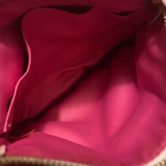 Coach Pink and Tan Canvas Crossbody with Gold-Tone Clasp - Picture 8 of 13